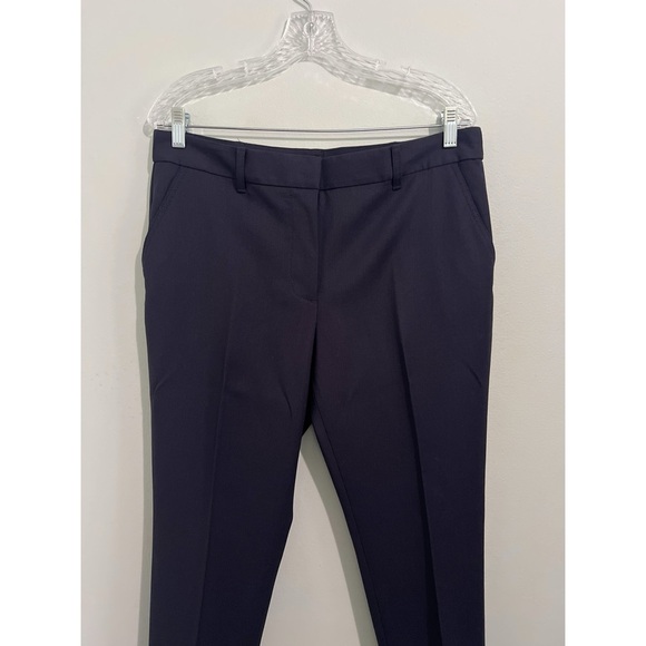 Tory Burch Pants Women’s 10 Navy Blue Skinny Wool Knit Stretch Slim Ankle - Picture 5 of 11